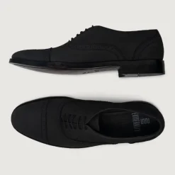 Greyson Brogues Oxford Black Nubuck Leather Shoes
