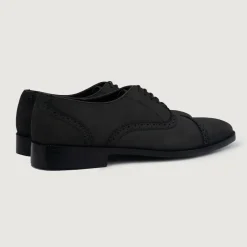 Greyson Brogues Oxford Black Nubuck Leather Shoes