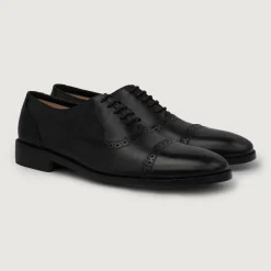 Greyson Brogues Oxford Black Leather Shoes