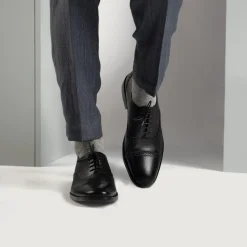 Greyson Brogues Oxford Black Leather Shoes