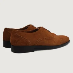 Greyson Brogues Oxford Brown Suede Leather Shoes