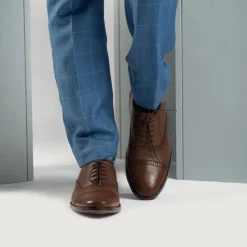 Greyson Brogues Oxford Brown Leather Shoes