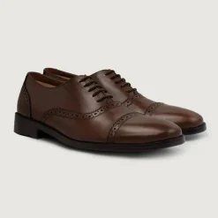 Greyson Brogues Oxford Brown Leather Shoes