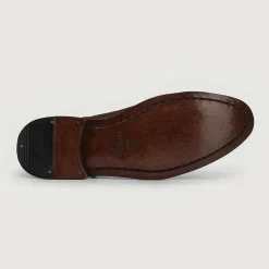 Greyson Brogues Oxford Maroon Leather Shoes