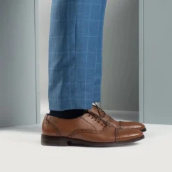Greyson Brogues Oxford Tan Leather Shoes