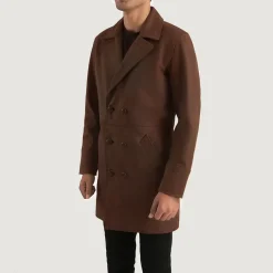 Half Life Brown Leather Coat