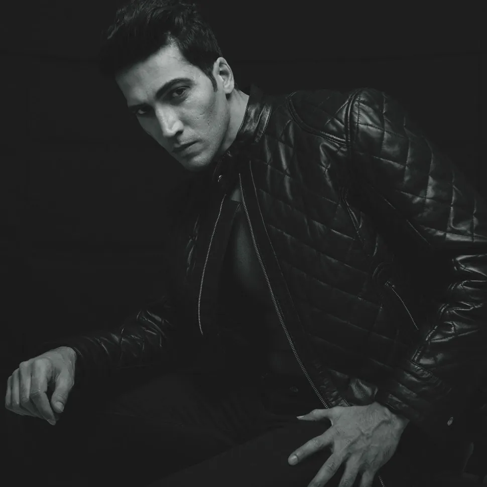 Henry Quilted Black Leather Jacket