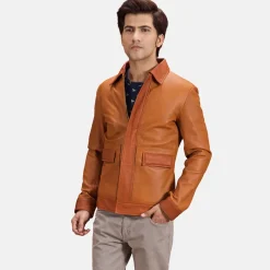 Hubert Tan Brown Leather Jacket