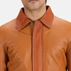 Hubert Tan Brown Leather Jacket
