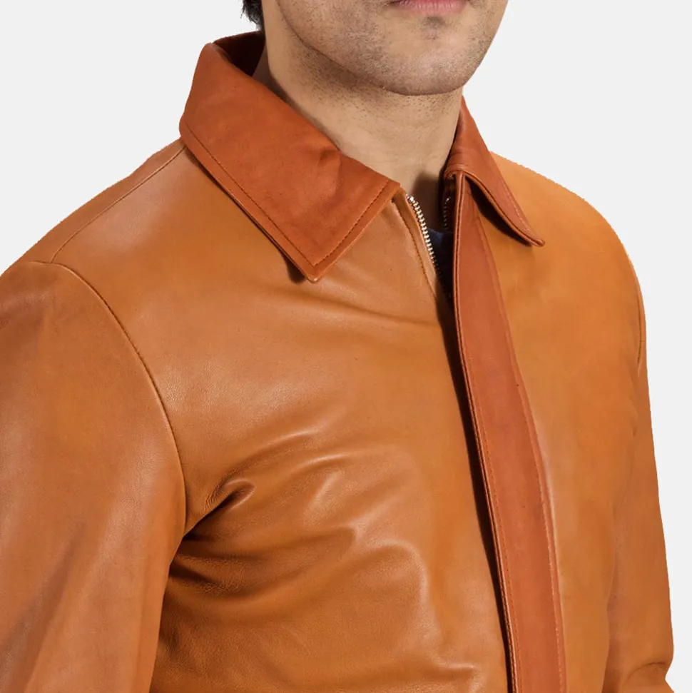 Hubert Tan Brown Leather Jacket