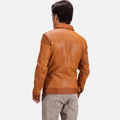 Hubert Tan Brown Leather Jacket