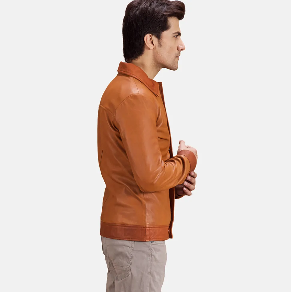 Hubert Tan Brown Leather Jacket