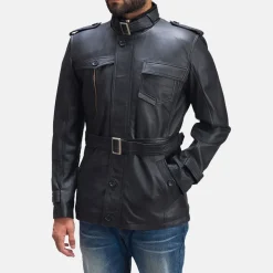 Hunter Black Leather Jacket
