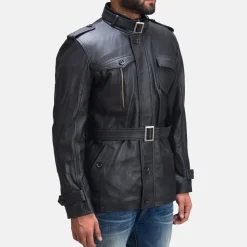 Hunter Black Leather Jacket