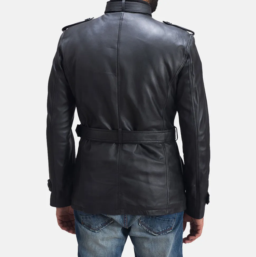 Hunter Black Leather Jacket