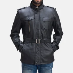 Hunter Black Leather Jacket