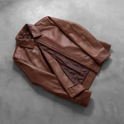 Inferno Brown Leather Jacket