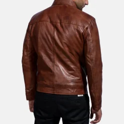 Inferno Brown Leather Jacket