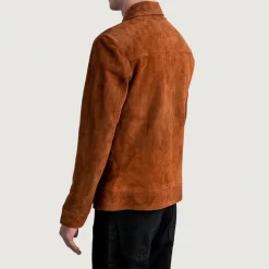 Inferno Brown Suede Leather Jacket