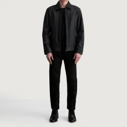 Inferno Matte Black Leather Jacket