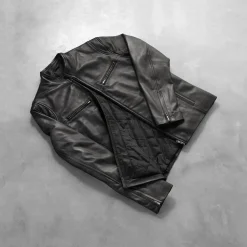 Ionic Black Leather Jacket