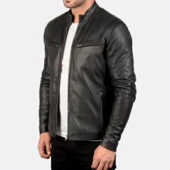 Ionic Black Leather Jacket