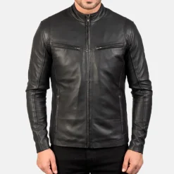 Ionic Black Leather Jacket