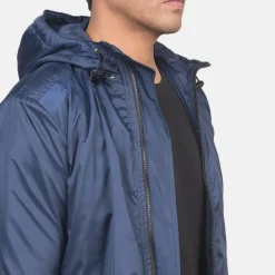 Jimmy Blue Hooded Windbreaker Jacket