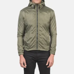 Jimmy Green Hooded Windbreaker Jacket