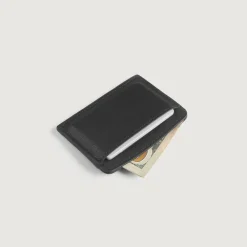 Karl Black Leather Card Holder
