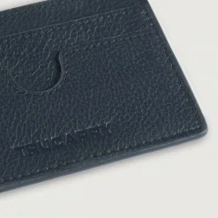 Karl Blue Leather Card Holder