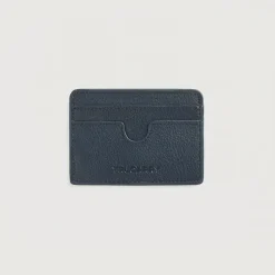 Karl Blue Leather Card Holder