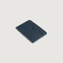 Karl Blue Leather Card Holder