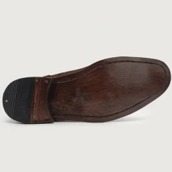 Knight Derby Brown Leather Boots