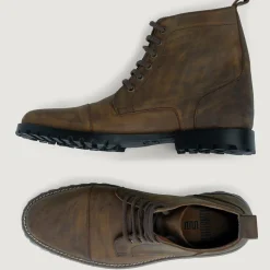 Knight Derby Burnt Copper Pullup Leather Boots - TerraGrip