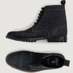 Knight Derby Grey Suede Leather Boots - TerraGrip