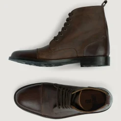 Knight Derby Hybrid Brown Leather Boots - StudGuard