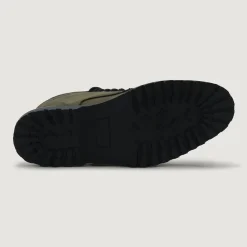 Knight Derby Olive Green Pullup Leather Boots - TerraGrip