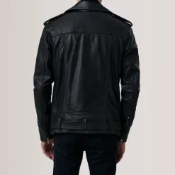 Kole Black Leather Double Rider Jacket