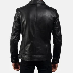 Legacy Black Leather Biker Jacket