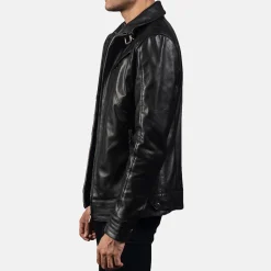 Legacy Black Leather Biker Jacket