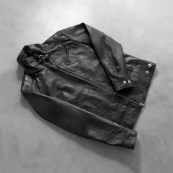 Legacy Black Leather Biker Jacket