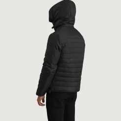 Malcolm Black Hooded Puffer Jacket