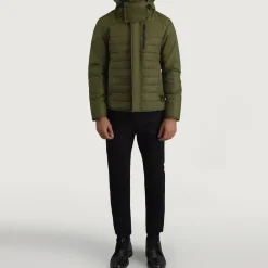 Malcolm Green Hooded Puffer Jacket