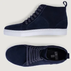 Marty High Top Blue Suede Leather Sneakers