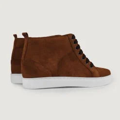 Marty High Top Brown Suede Sneakers