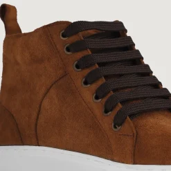 Marty High Top Brown Suede Sneakers