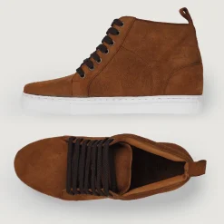 Marty High Top Brown Suede Sneakers