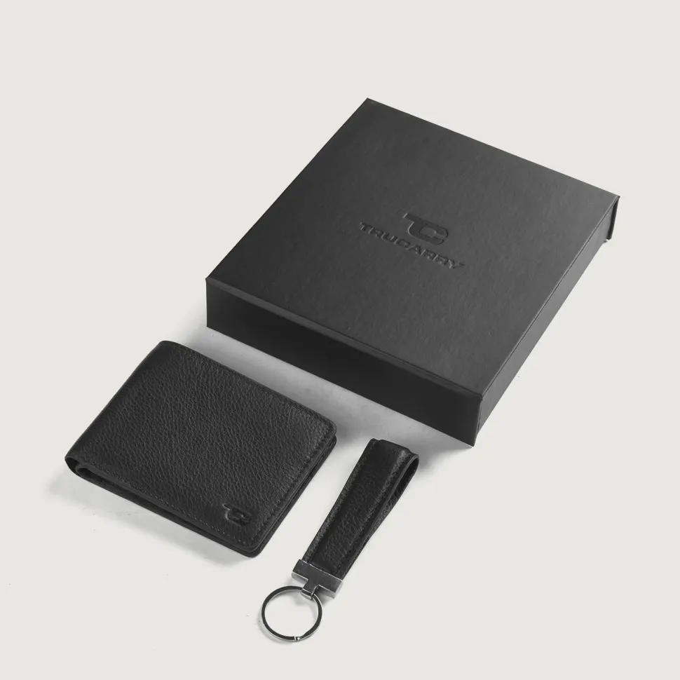 Marvin Black Leather Gift Set