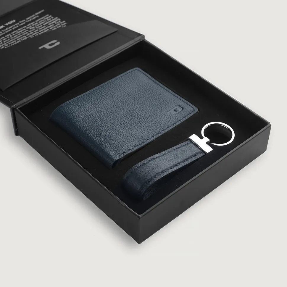 Marvin Blue Leather Gift Set